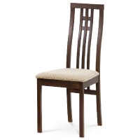 Jídelní židle  - ořech/potah světlý  BC-2482 WAL
